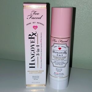 NIB Too Faced Hangover 3 in 1 Replenishing Primer & Setting Spray Full Size